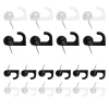 50 pieces per box of black and white transparent hooks, thumbtacks, creative office stationery, cork board, thumbtacks, key hooks Application Scenario
